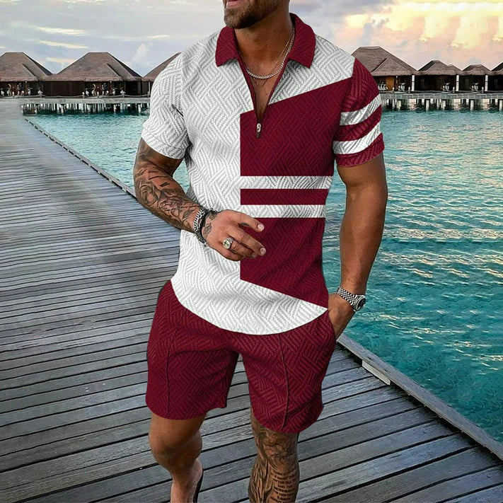 Mel Ruby Polo Shirt And Shorts Co-Ord