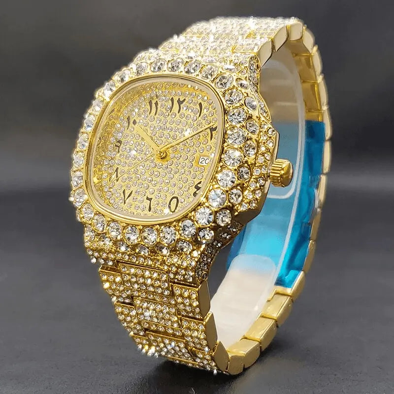 Aquilis Arabic Iced Out Watch