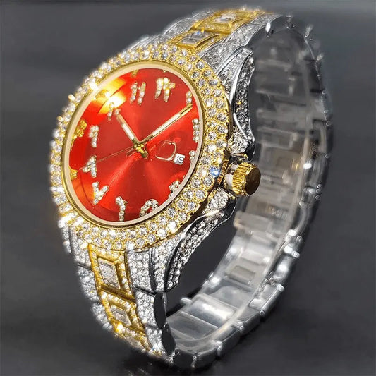 Presidential Arabic Dial Iced Out Watch