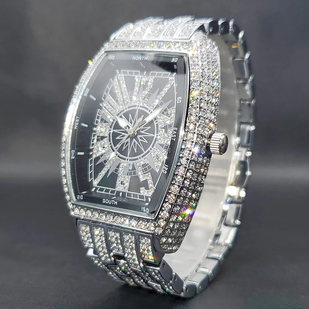 Noir Iced Out Watch