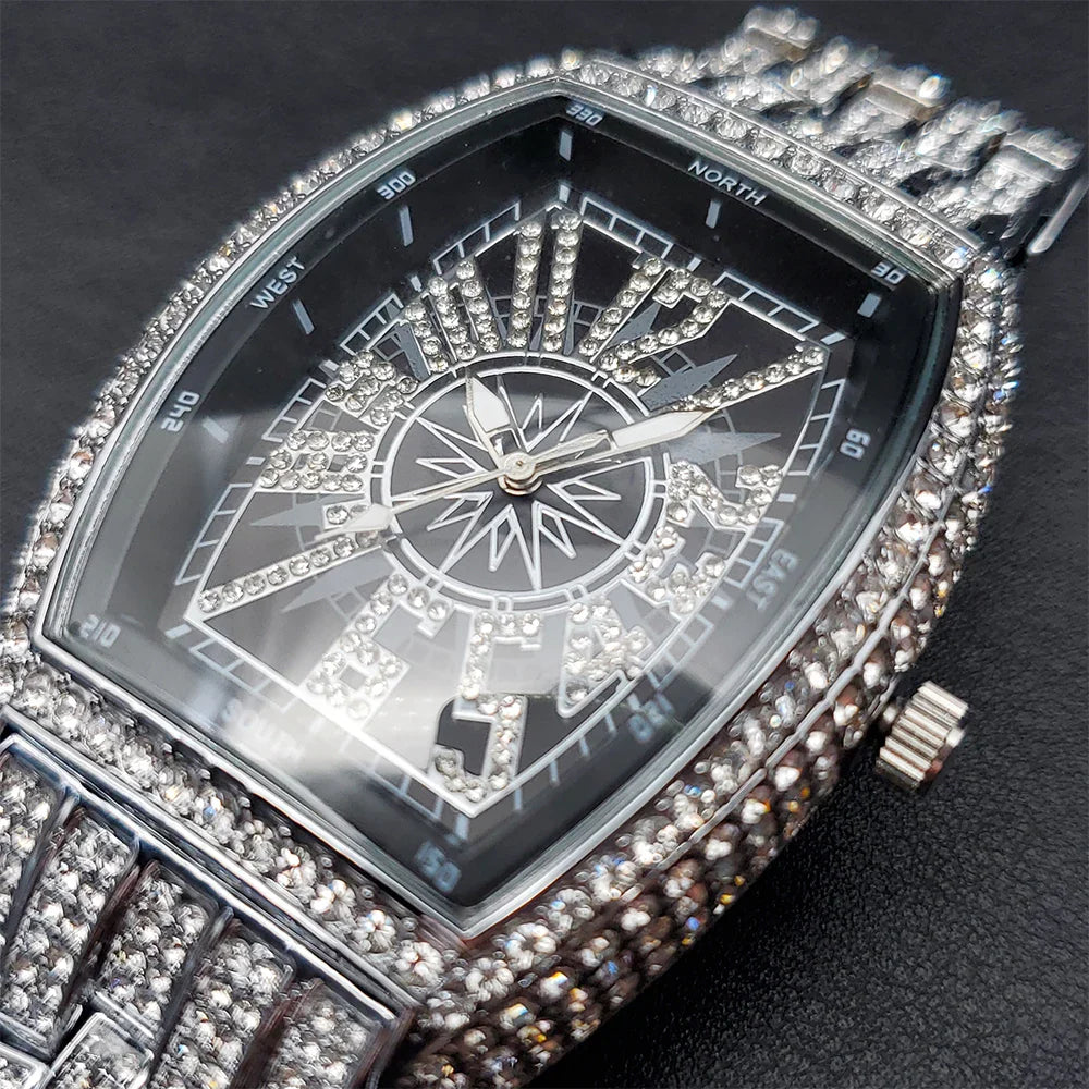 Noir Iced Out Watch