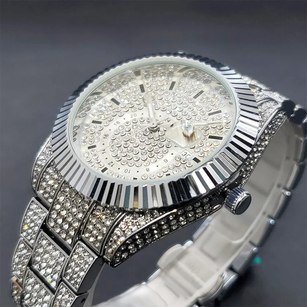 Chrono Iced Out Watch