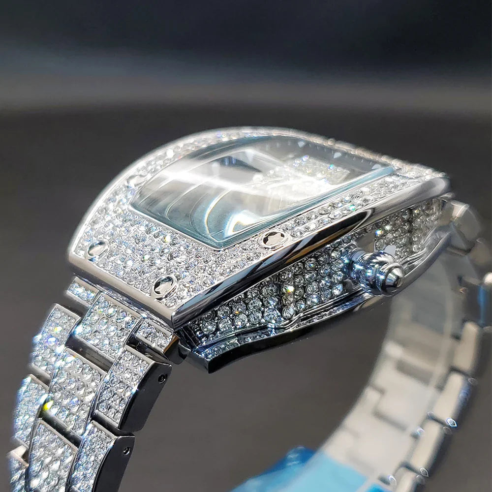 Tonneau Iced Out Watch