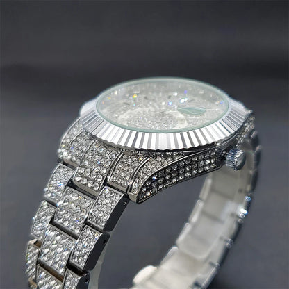 Chrono Iced Out Watch