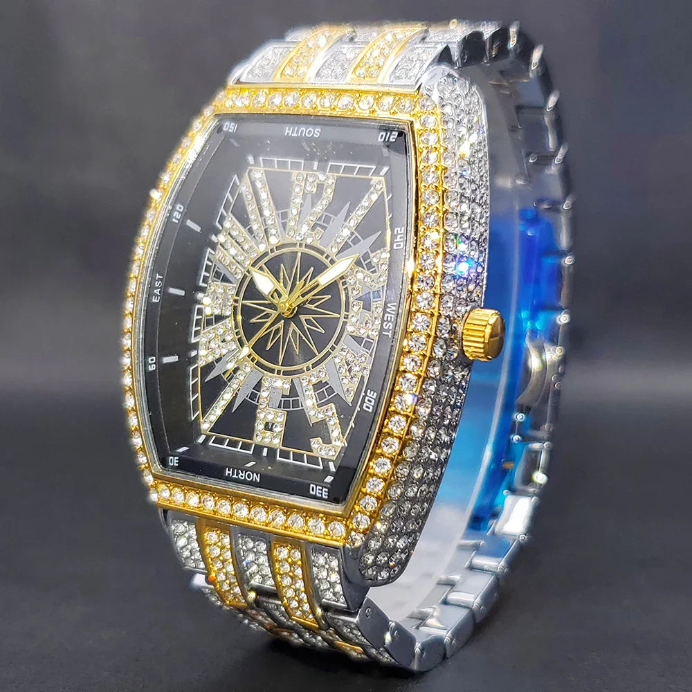 Noir Iced Out Watch