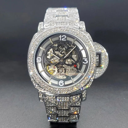 Chrysalis Skeleton Iced Out Watch