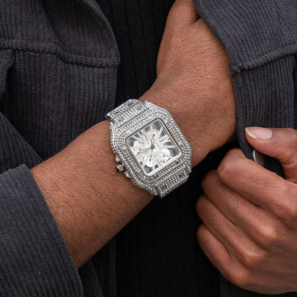 Skeleton Iced Out Watch