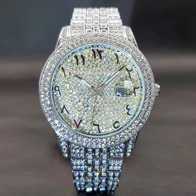 Nove Arabic Iced Out Watch