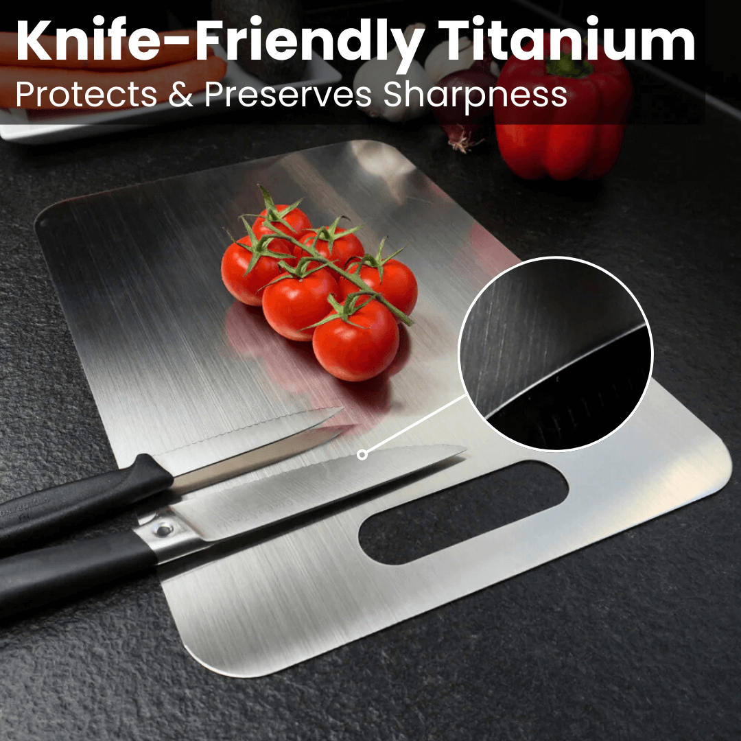 TitanCut™ - 100% Pure Titanium Cutting Board