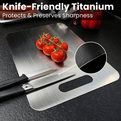 TitanCut™ - 100% Pure Titanium Cutting Board