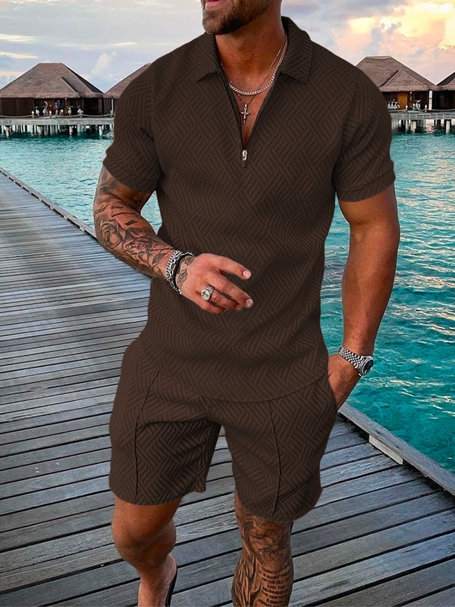 Traveler's Polo Shirt And Shorts Co-Ord